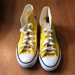 Yellow Hightop Converse